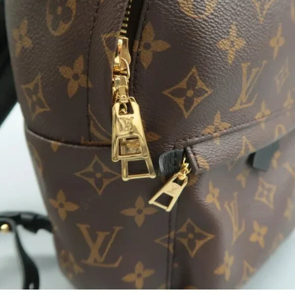 100% Authentic Louis Vuitton Palm Springs Brown Monogram Canvas Backpack - Picture 9 of 12